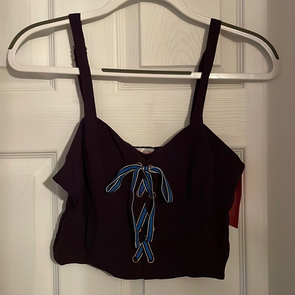 Target Xhilration Women’s Cropped Navy Tank Top (S)